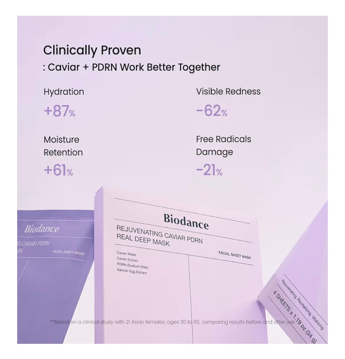 BIODANCE Rejuvenating Caviar PDRN Real Deep Mask sheet 1ea