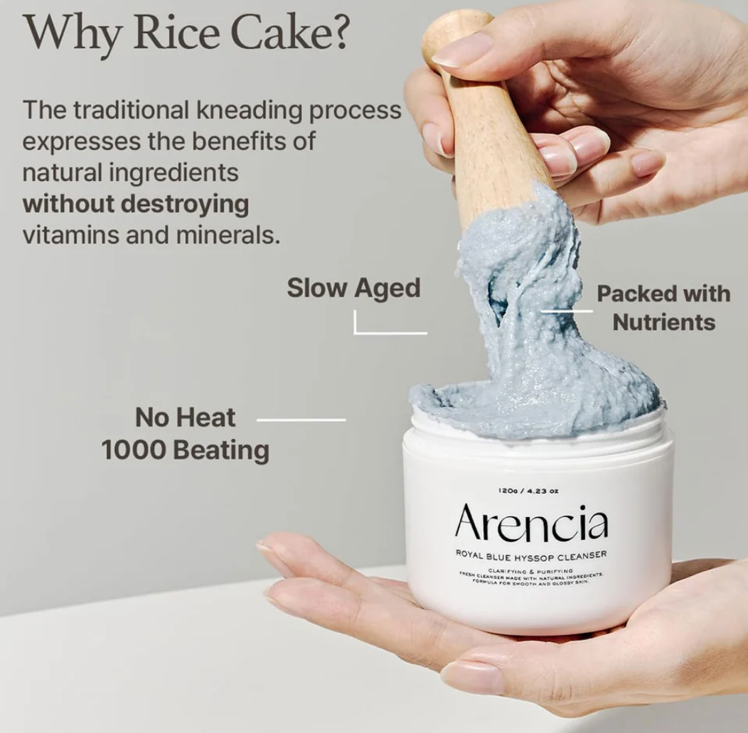ARENCIA Fresh Blue Hyssop Rice Mochi Cleanser (120g)