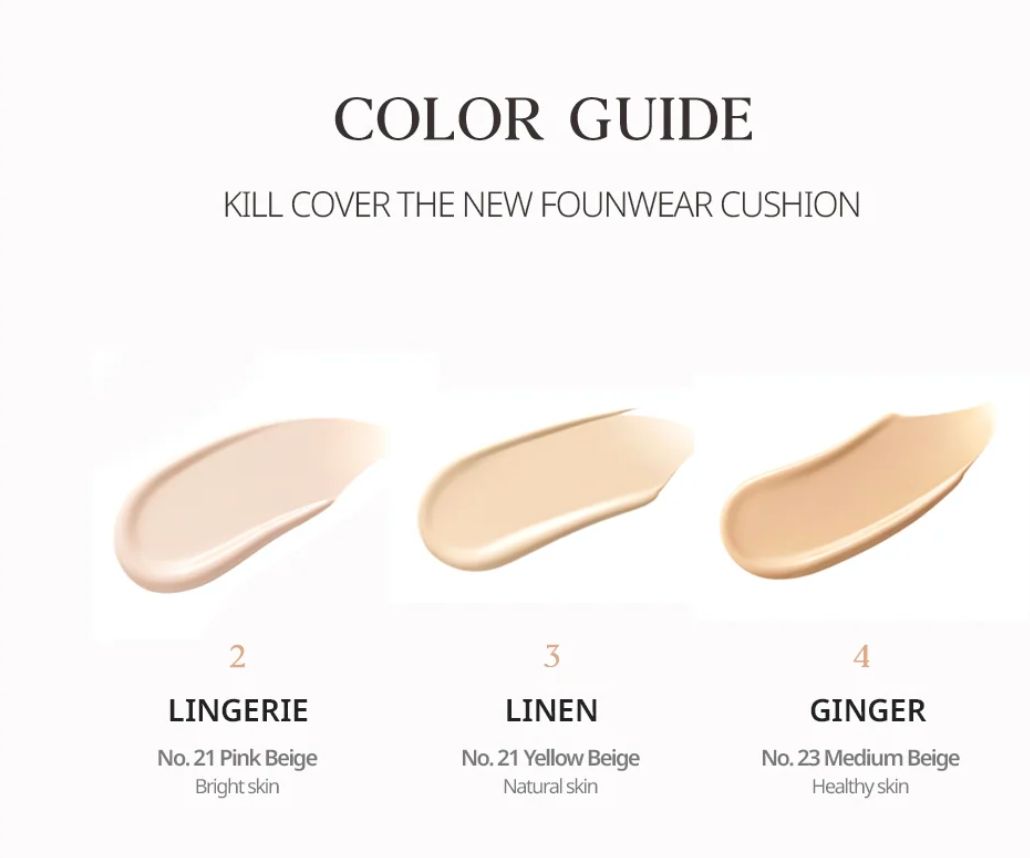 CLIO - KILL COVER THE NEW FOUNWEAR CUSHION 3-BY LINEN (Mini Size 5g)