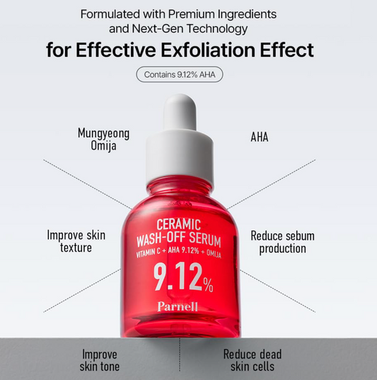 Parnell - AHA 9.12% Omija Ceramic Wash-Off Serum