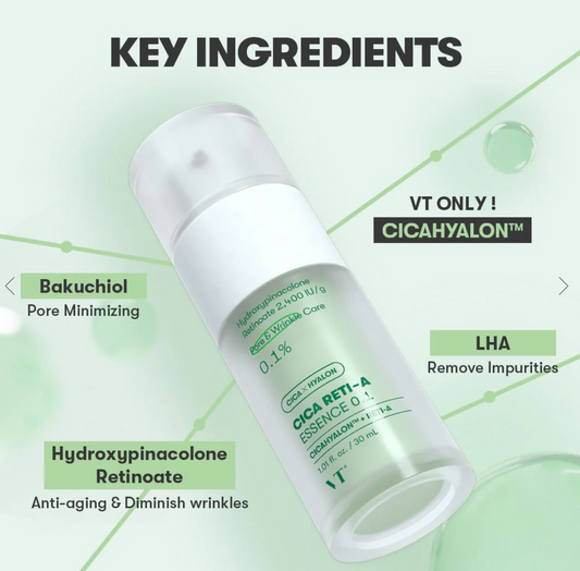 VT Cosmetics - CICA RETI-A ESSENCE 0.1 30ml
