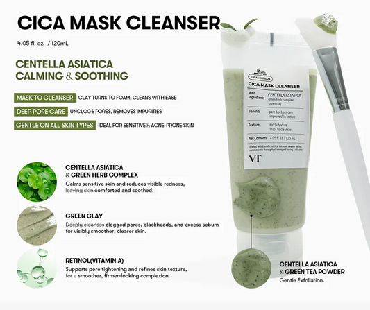 VT Cosmetics - Cica Mask Cleanser 120ml
