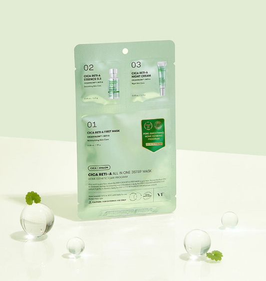 VT Cosmetics - Cica Reti-A All in One 3 STEP Mask (1ea)