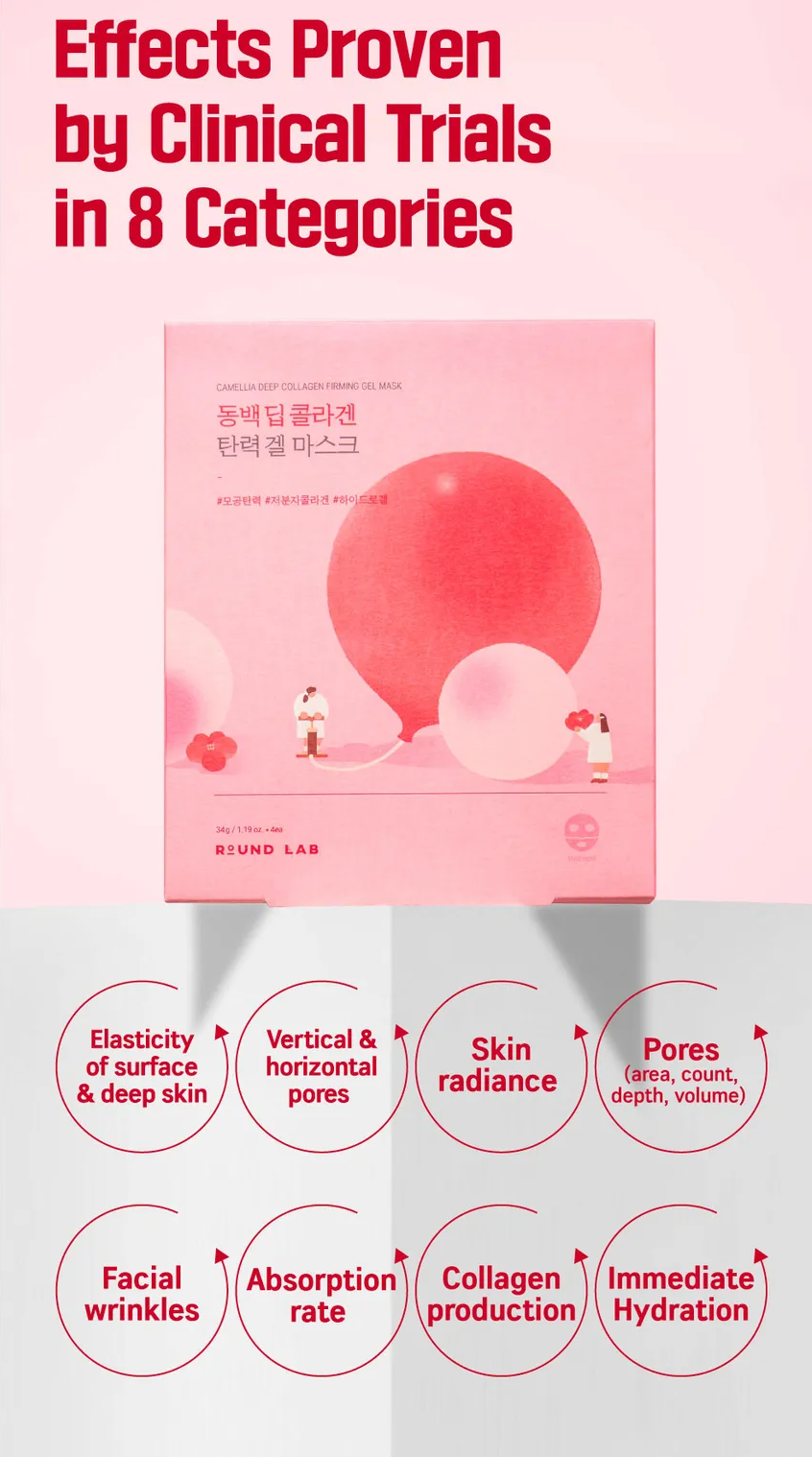 Round Lab - Camellia Deep Collagen Firming Gel Mask 1ea