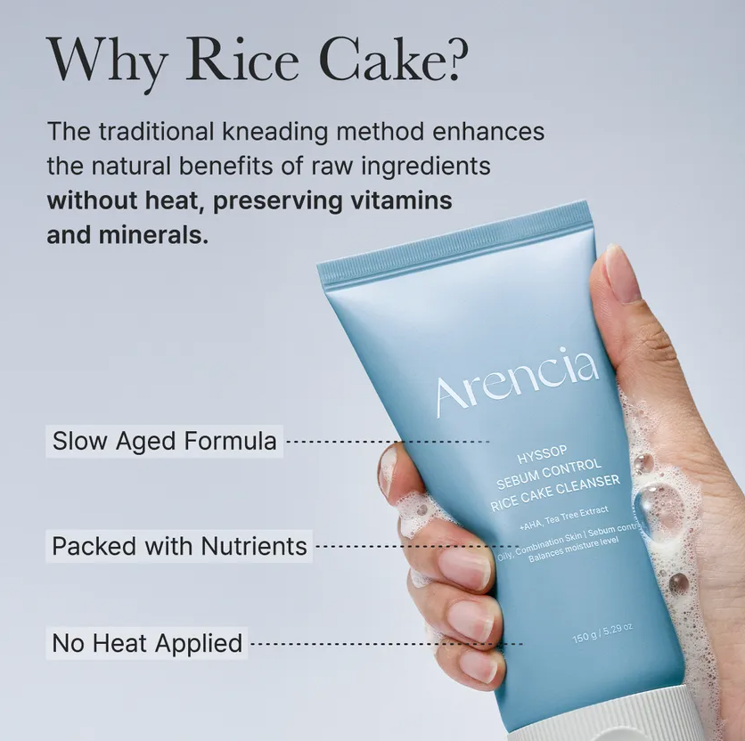 Arencia - Hyssop Sebum Control Rice Cake Cleanser