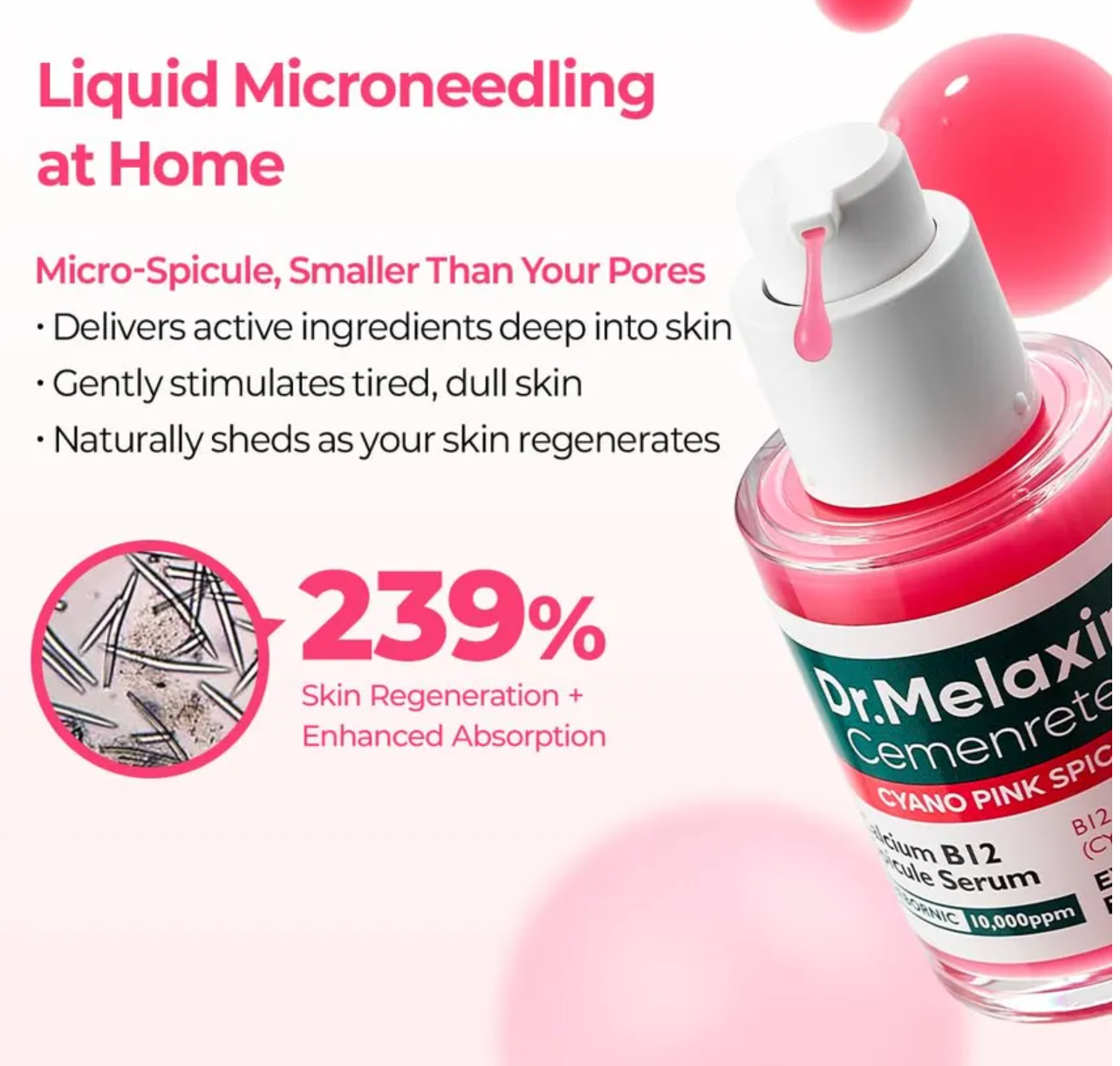 Dr Melaxin - Cemenrete Cayno Pink Spicule Serum 30ml