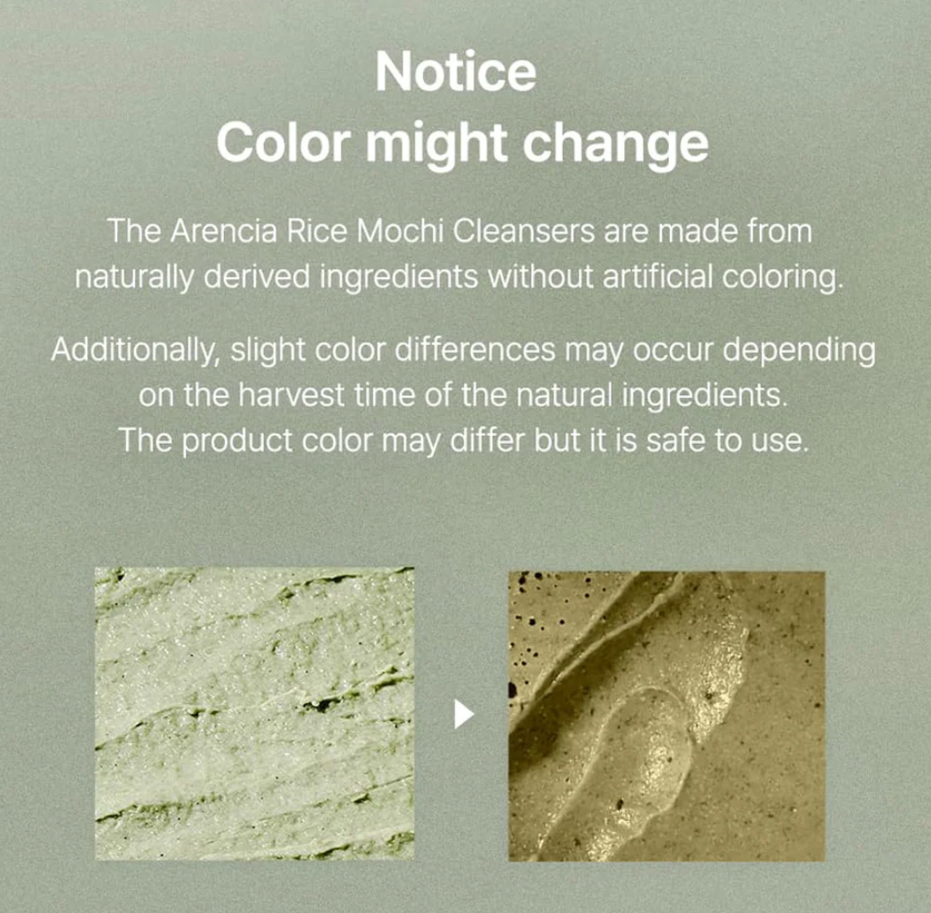 Arencia - Fresh Green Rice Mochi Cleanser 120g