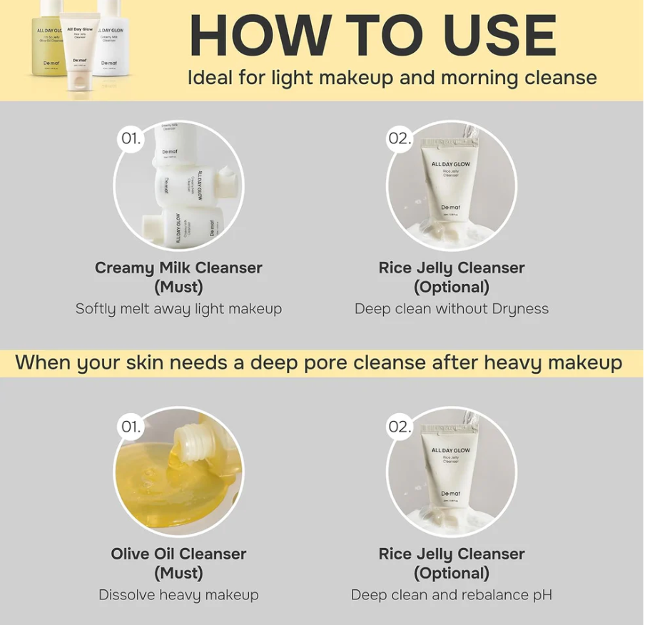 De:maf - Cleansing Trial Kit (3pc) - In the Box