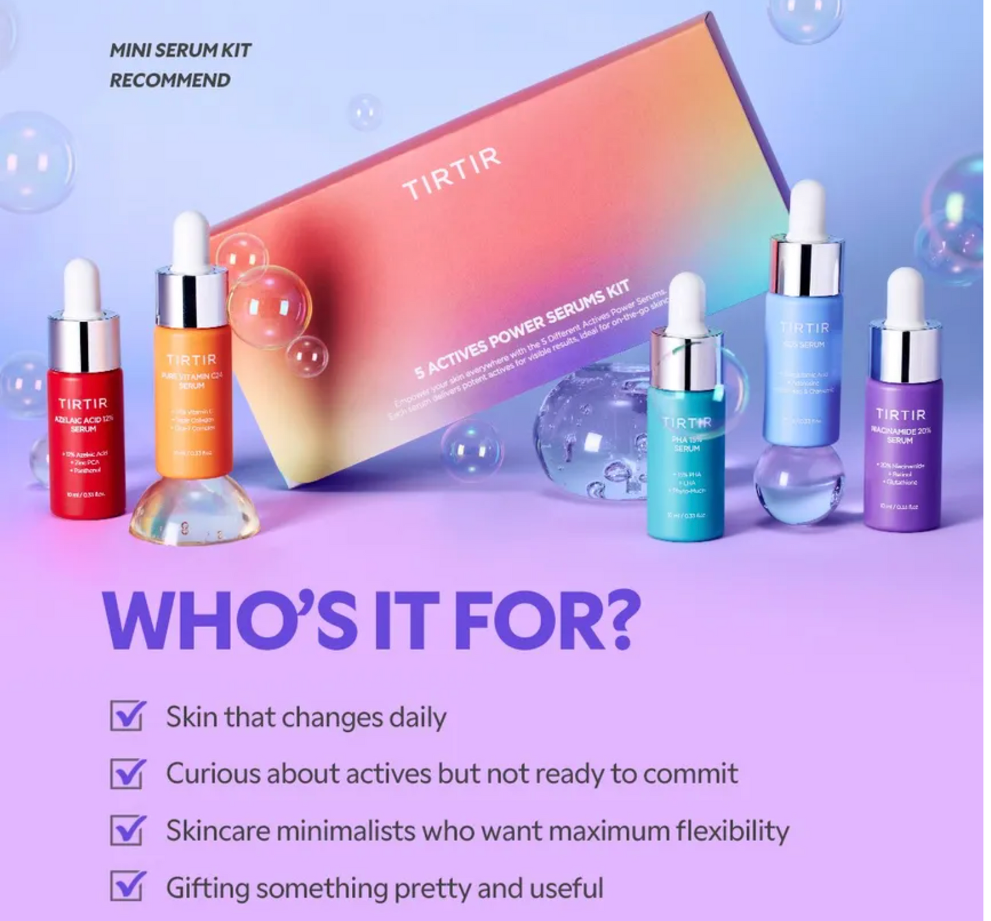 TIRTIR - 5 Actives Power Serums Kit