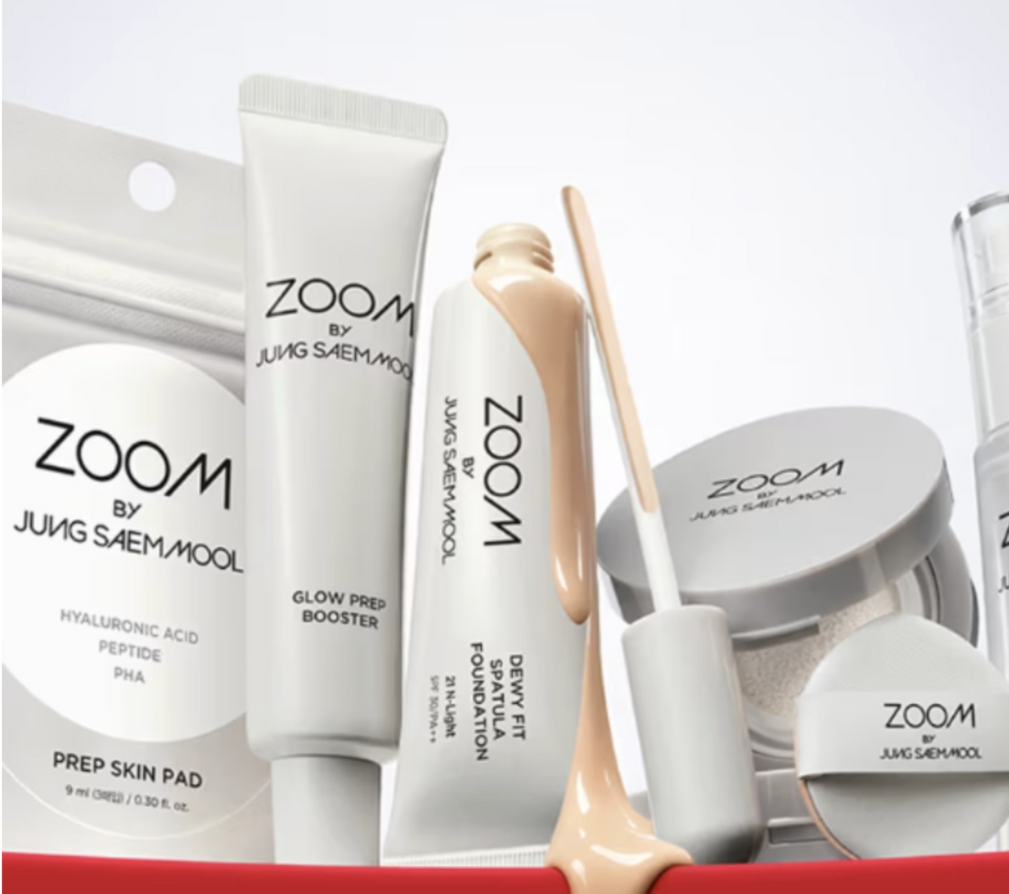 DAISO ZOOM BY JUNG SAEM MOOL Satin Fit Spatula Foundation 25ml (balanced between glow and matte)