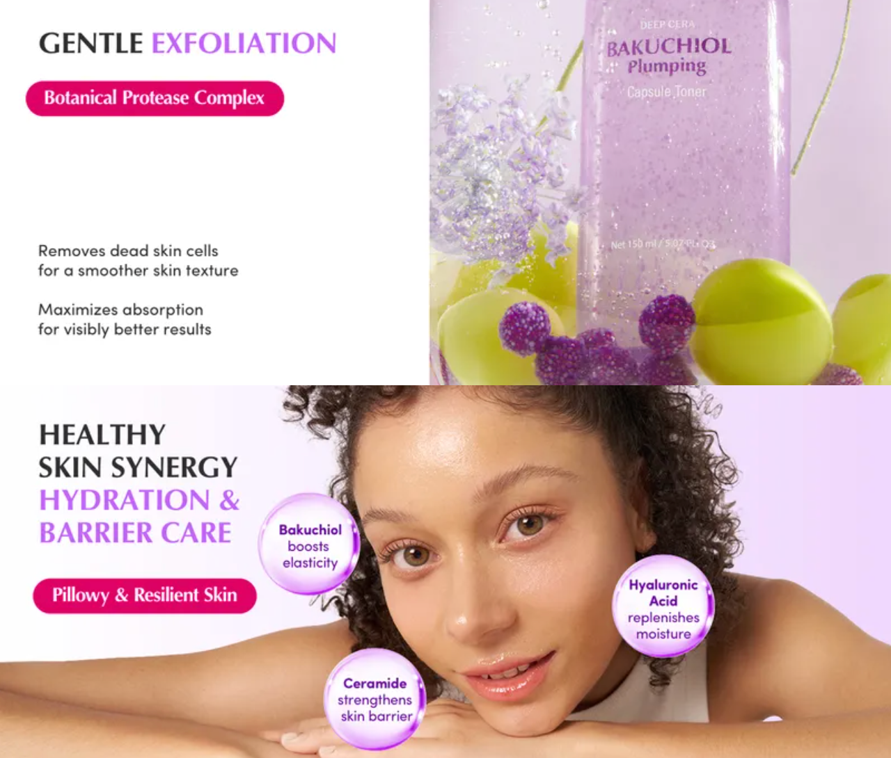 EQQUALBERRY - Bakuchiol Plumping Capsule Toner