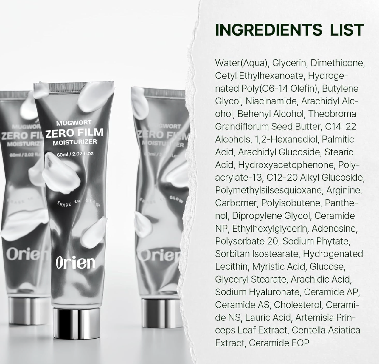 Orien - Mugwort Zero Film Moisturiser 60ml