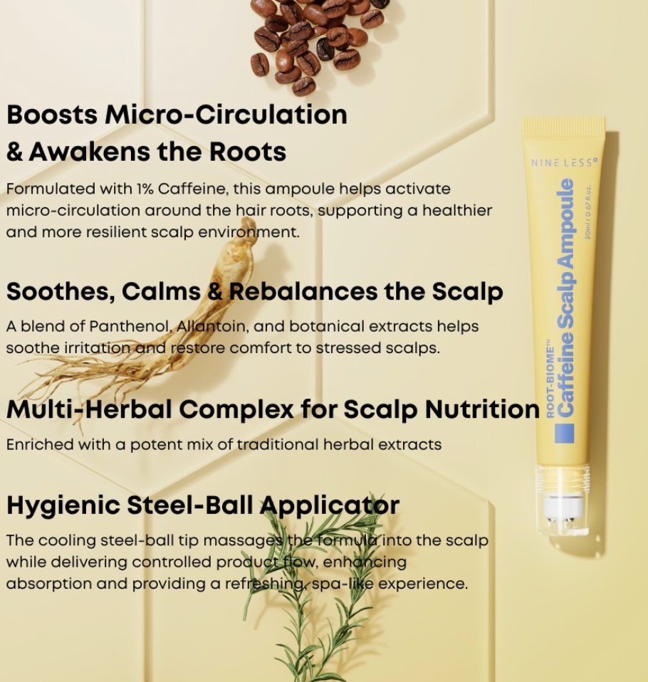 Nineless - Toor-Biome Caffeine Scalp Ampoule 20ml