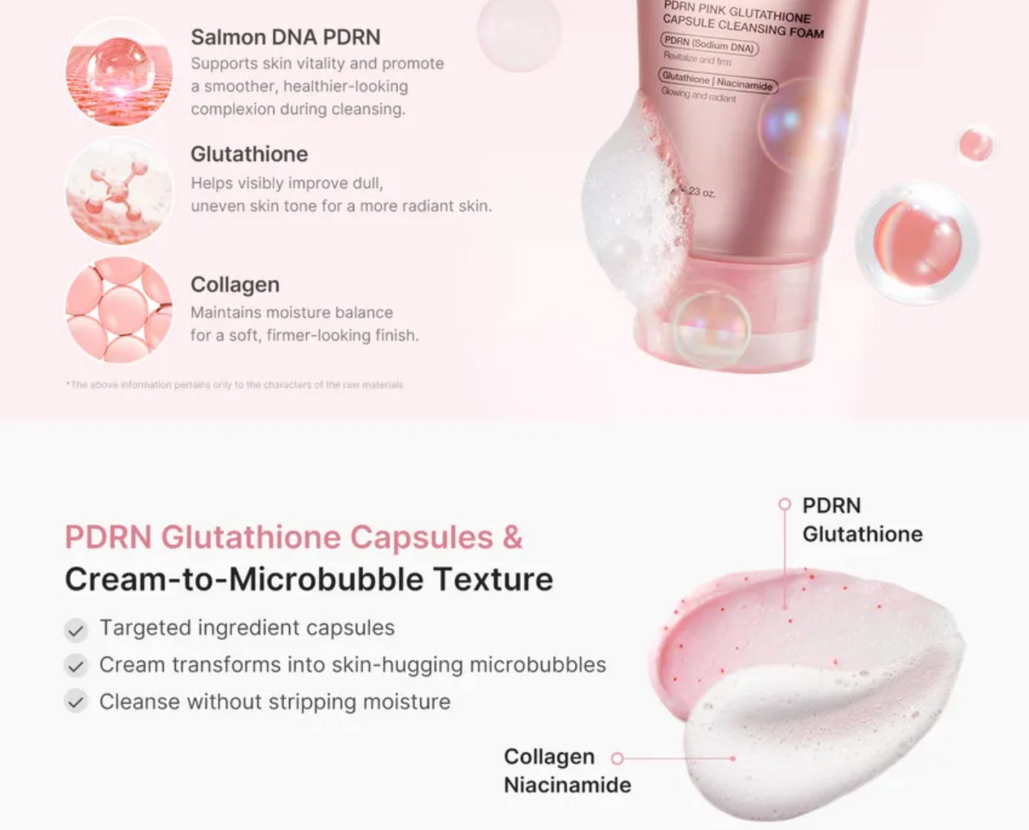 Medicube - PDRN Pink Glutathione Capsule Cleansing Foam