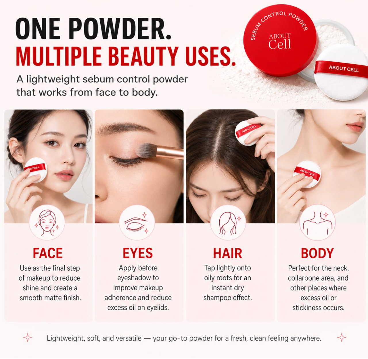 Aboutcell - Sebum Control Powder 6g (open box)