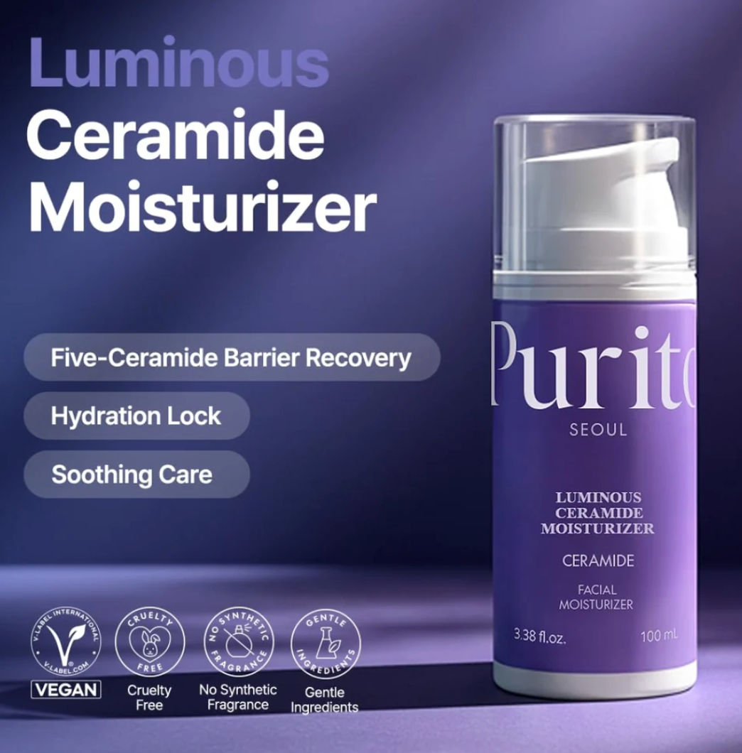 PURITO Luminous Ceramide Moisturizer (100ml)