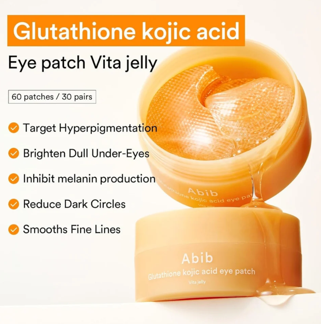 ABIB - Glutathione Kojic Acid Eye Patch Vita Jelly (60ea)
