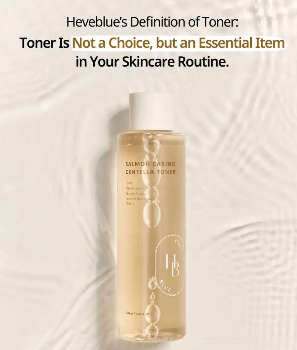 Heveblue - Salmon Caring Centella Toner 200ml