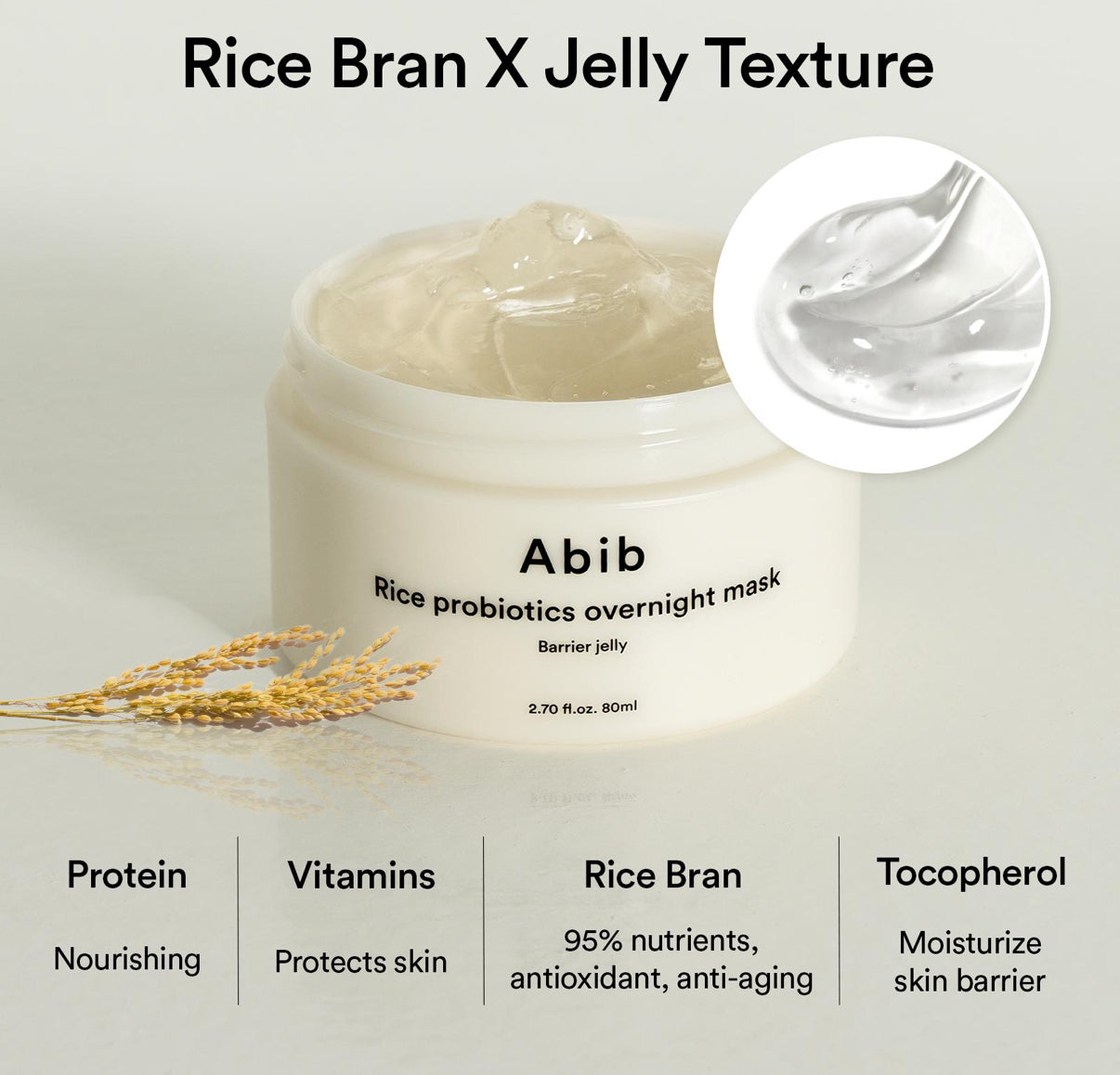 Abib Rice Probiotics Overnight Mask Barrier Jelly