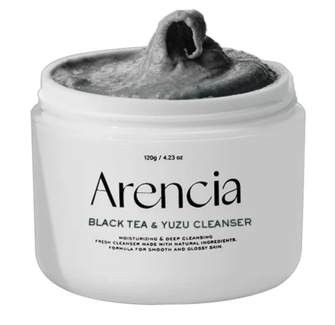 ARENCIA Black Tea & Yuzu Rice Mochi Cleanser (120g)