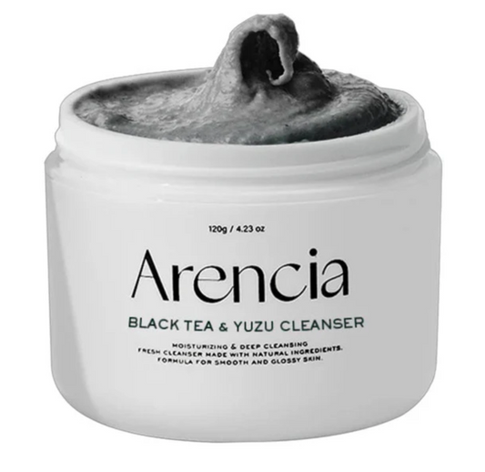 ARENCIA Black Tea & Yuzu Rice Mochi Cleanser (120g)