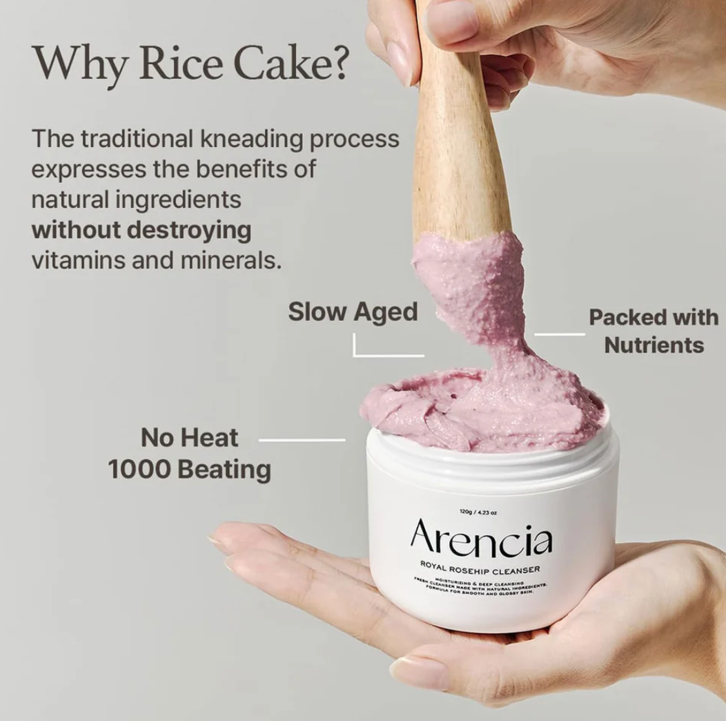 ARENCIA Fresh Rosehip Rice Mochi Cleanser 120g