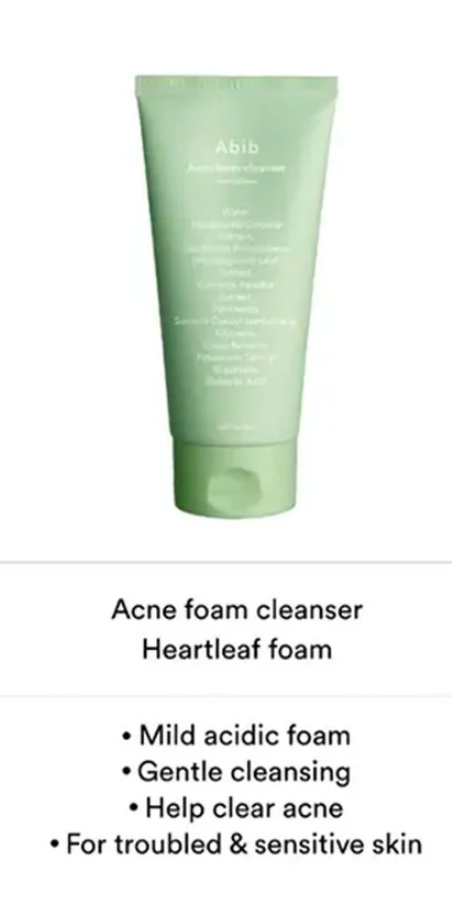 ABIB Acne foam cleanser - Heartleaf foam (150ml)