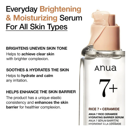 ANUA RICE 7+ CERAMIDE HYDRATING BARRIER SERUM 50ml