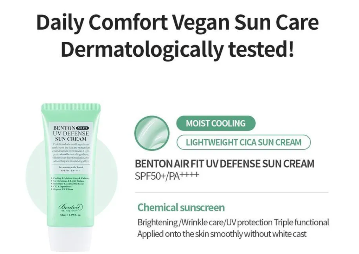 BENTON Air Fit UV Defense Sun Cream 50ml