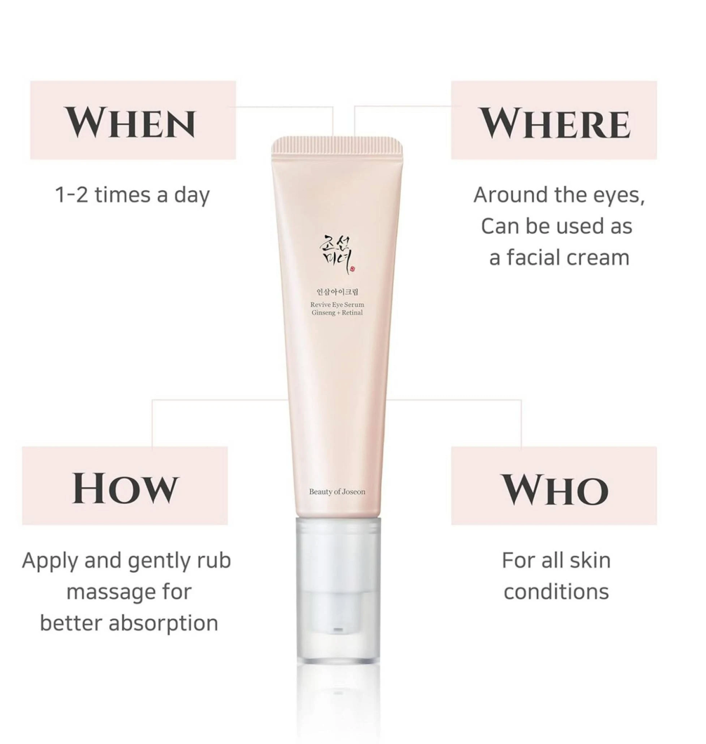 Beauty of Joseon - Revive Eye Serum : Ginseng + Retinal (DAMAGED BOX)