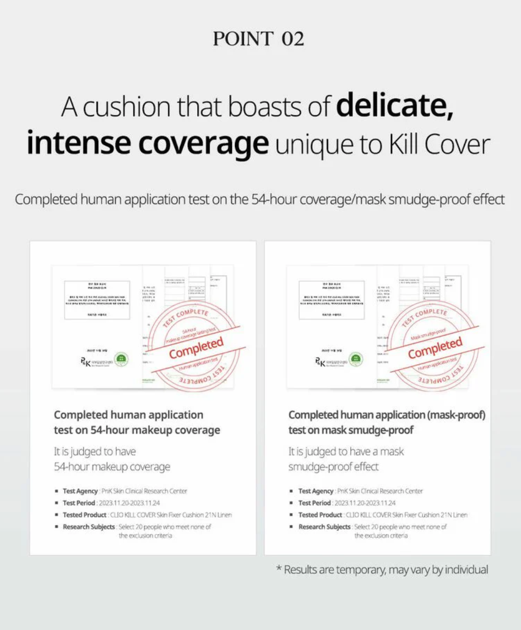 CLIO - KILL COVER SKIN FIXER CUSHION 15g (+with refill)