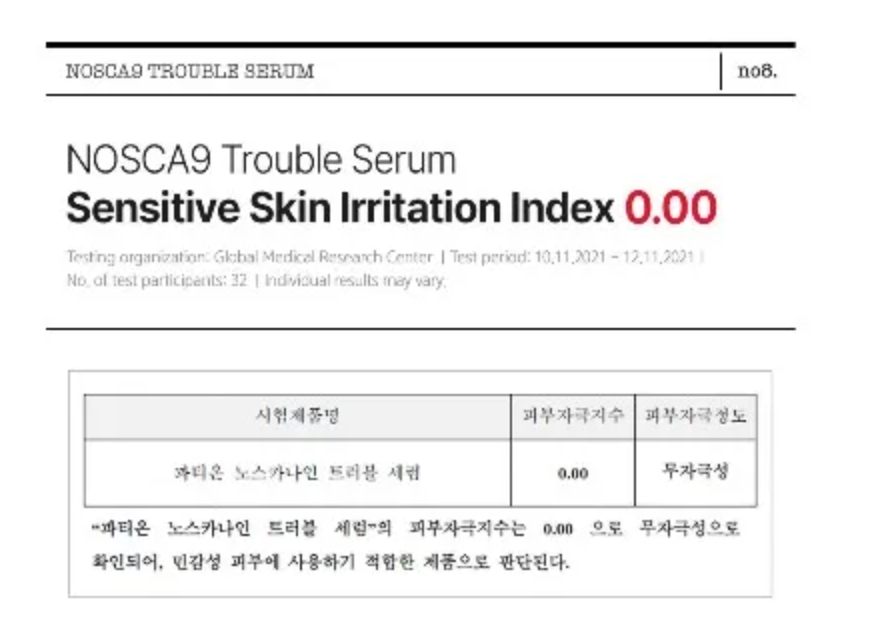 Fation - NOSCA9 TROUBLE SERUM S 30ml