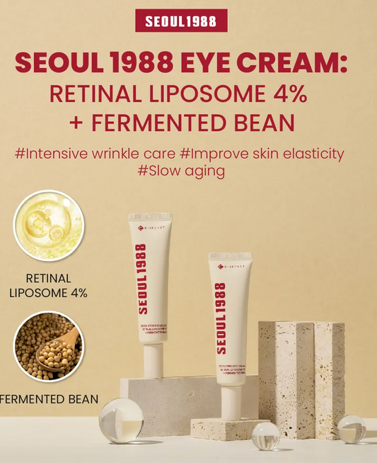 KSECRET - SEOUL 1998  EYE CREAM: RETINAL LIPOSOME 4% + FERMENTED BEAN