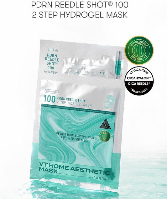 VT Cosmetics - 100 PDRN Reedle Shot 2 Step Hydrogel Mask 1ea