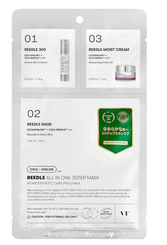 VT Cosmetics - Reedle Shot ALL in ONE - 3 Step Mask 1ea