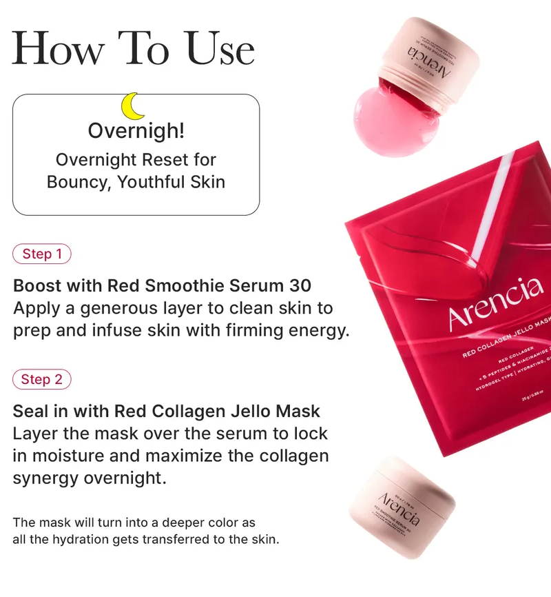 Arencia -  Red Collagen Jello Mask 1ea