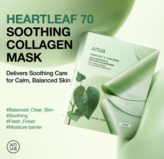 Anua - Heartleaf 70+ Hyaluron Soothing Collagen Mask 1ea