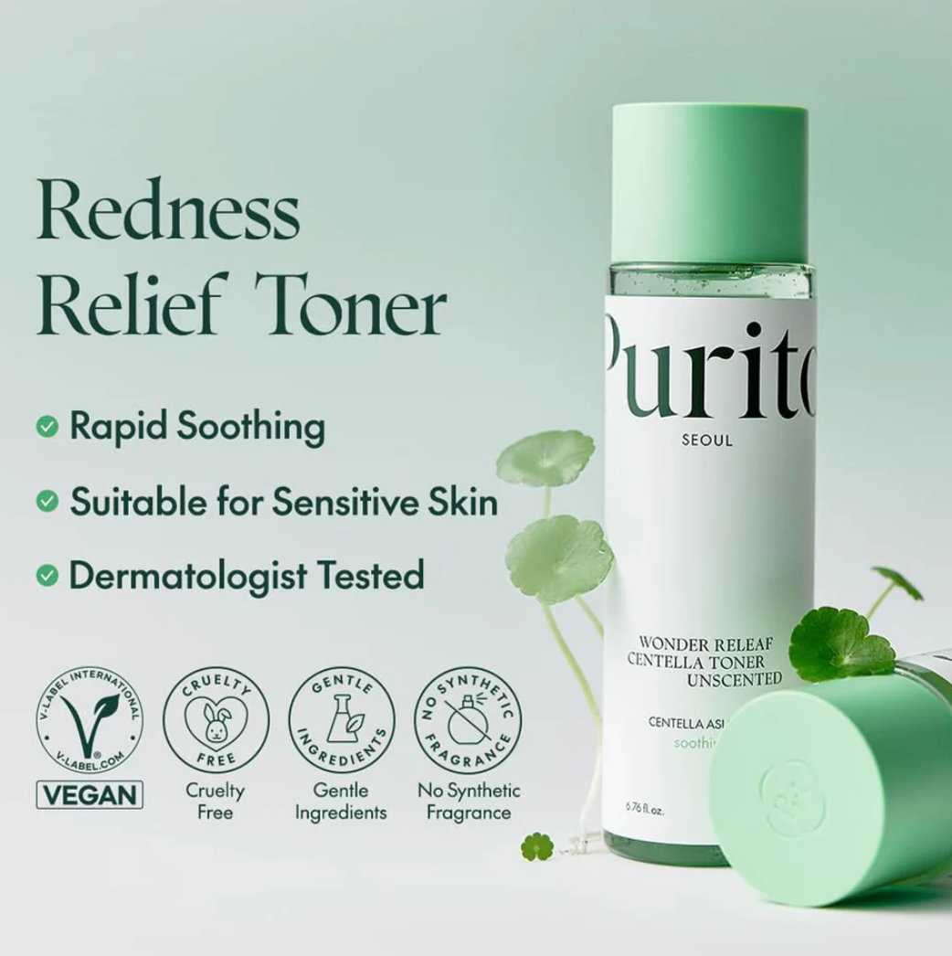 Purito - Wonder relief centella toner unscented Mini (30ml)