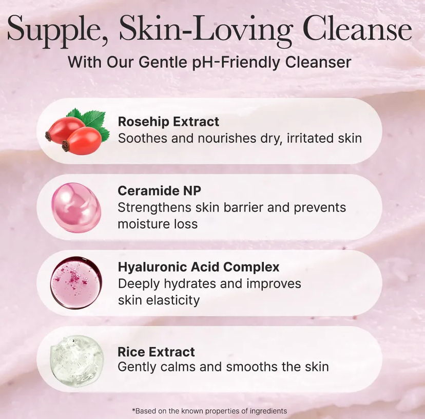 Arencia - Rosehip Mild PH balancing Rice Cake Cleanser 150g