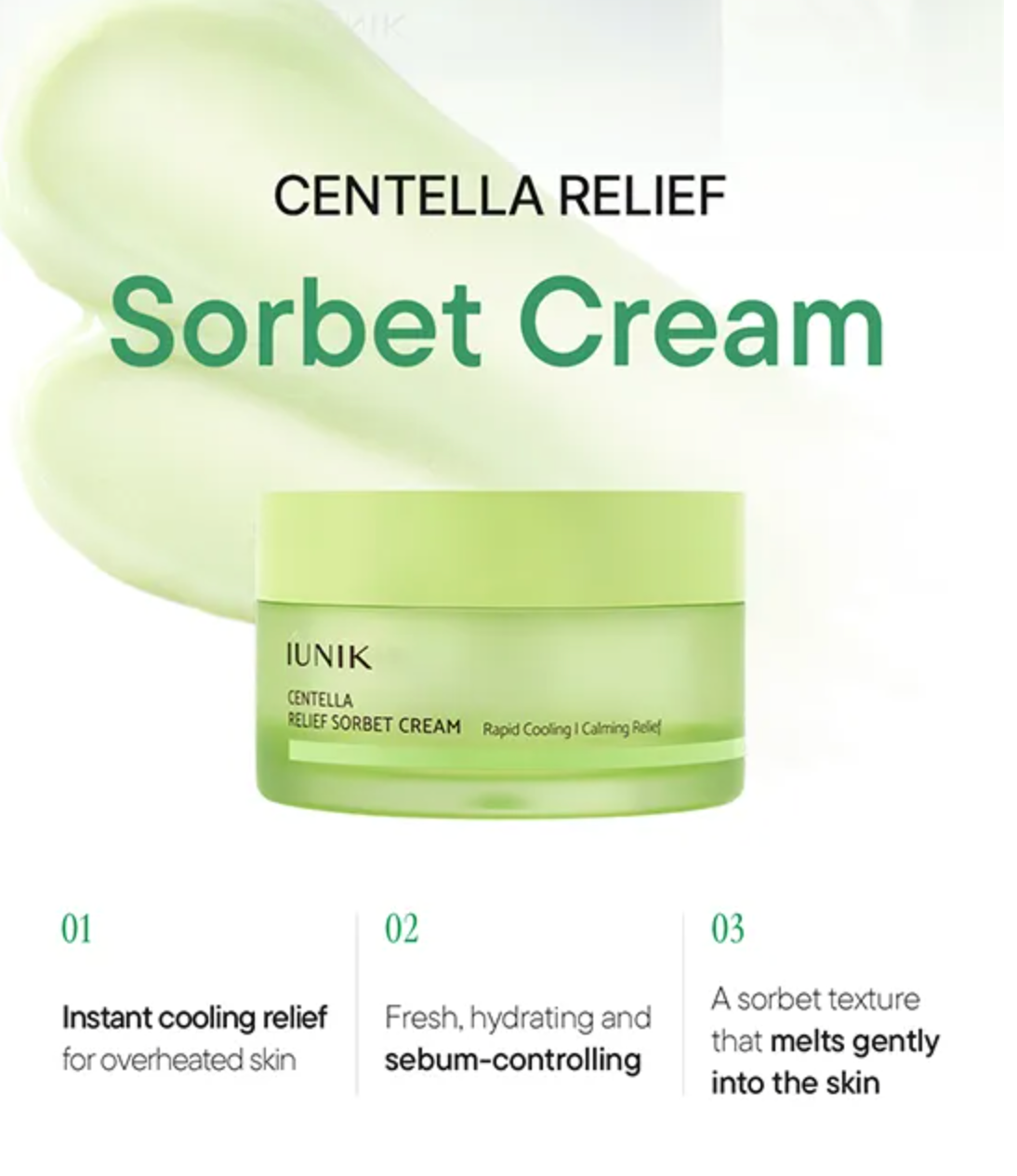 Iunik - Centella Relief Sorbet Cream 50ml