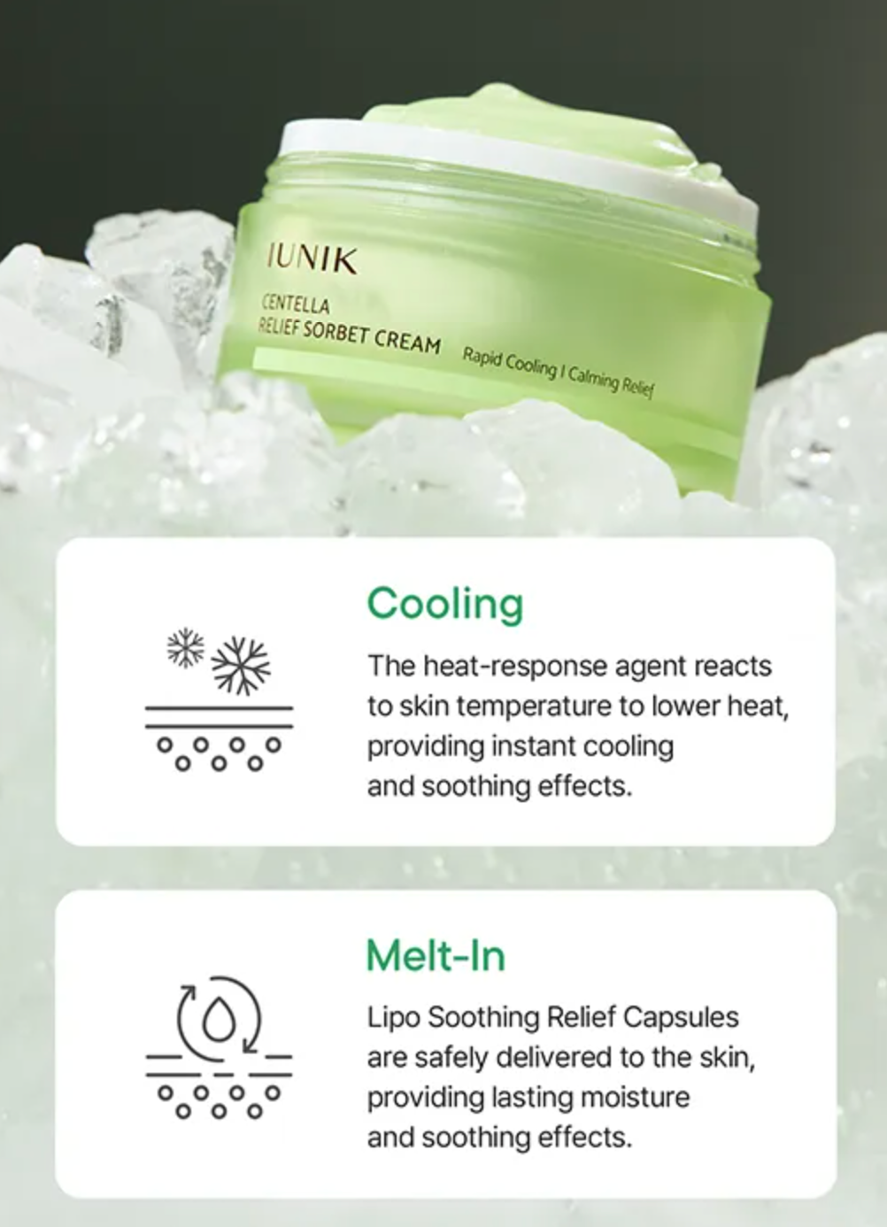 Iunik - Centella Relief Sorbet Cream 50ml