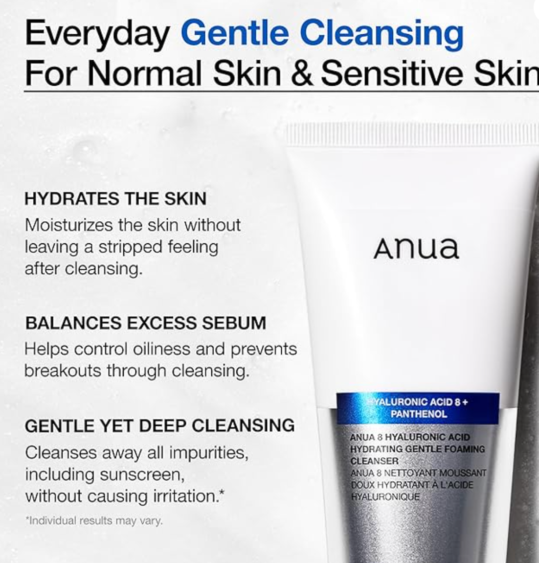 Anua - 8 Hyaluronic Acid Hydrating Gentle Foaming Cleanser 150ml