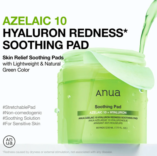 Anua -  Azelaic 10 +Hyaluron Soothing Pad 90 Pads