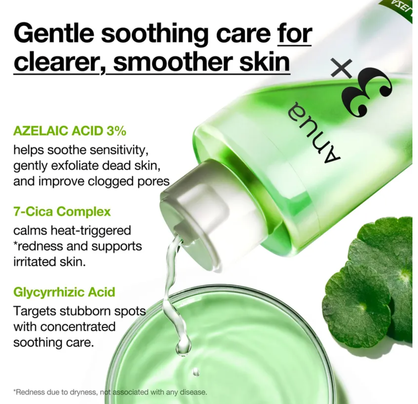 Anua - Azelaic Acid 3 + Cica Toner 250ml