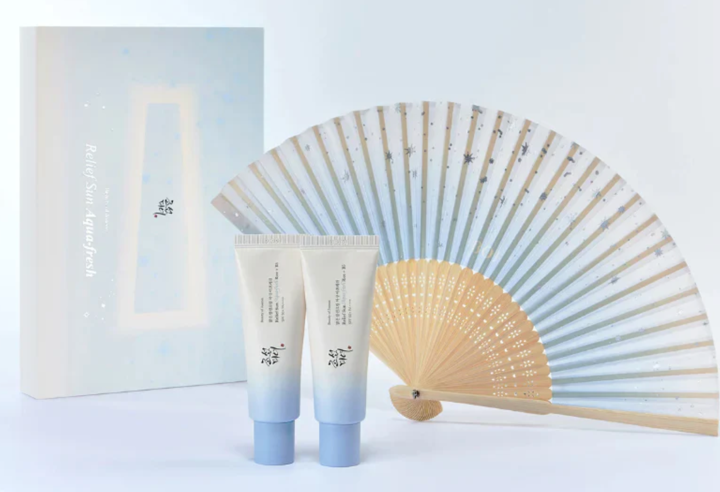 Beauty of Joseon - Relief Aqua Fresh Rice + B5 Sunscreen Set (50ml+50ml+Fan)