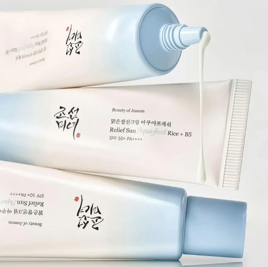 Beauty of Joseon - Relief Aqua Fresh Rice + B5 Sunscreen Set (50ml+50ml+Fan)
