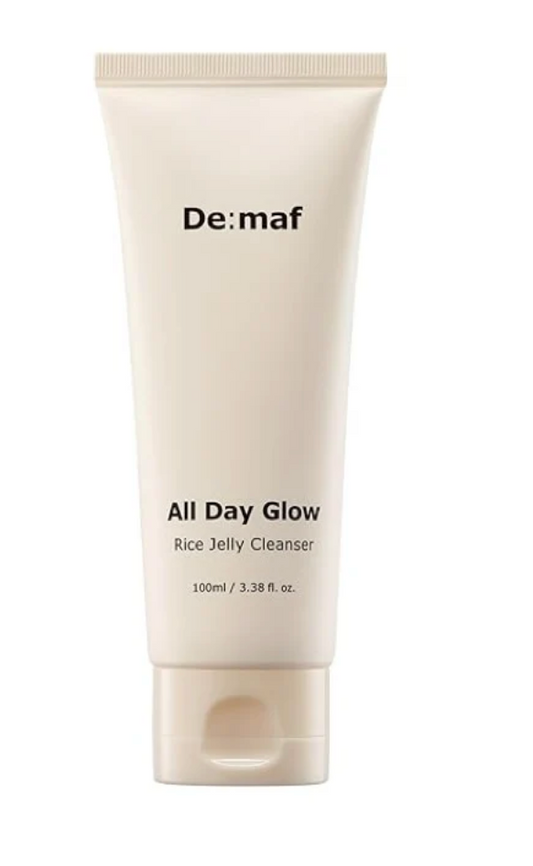 De:maf - All Day Glow Rice Jelly Cleanser, 56% Rice Extract