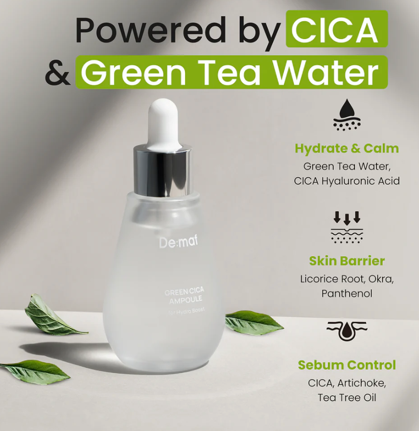 De:maf - Green Cica Pore Ampoule (55ml)