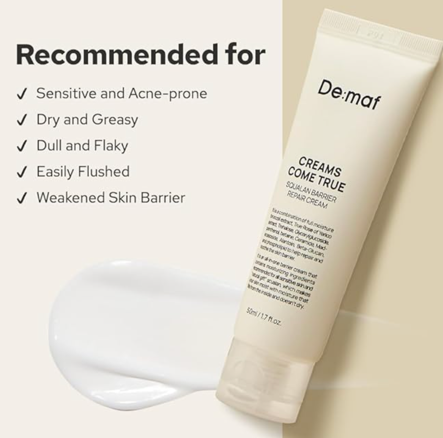 De:maf - Creams Come True Squalane Barrier Repair Cream (50ml)