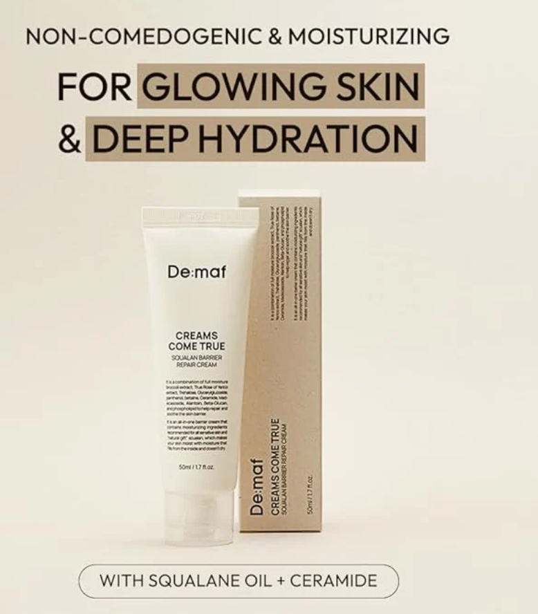 De:maf - Creams Come True Squalane Barrier Repair Cream (50ml)